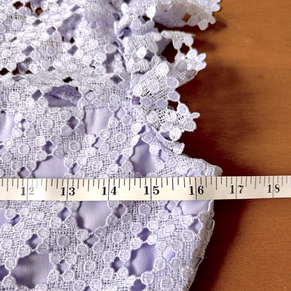 Nwt Chelsea Lace Trumpet Midi Dress Lilac - Picture 10 of 12